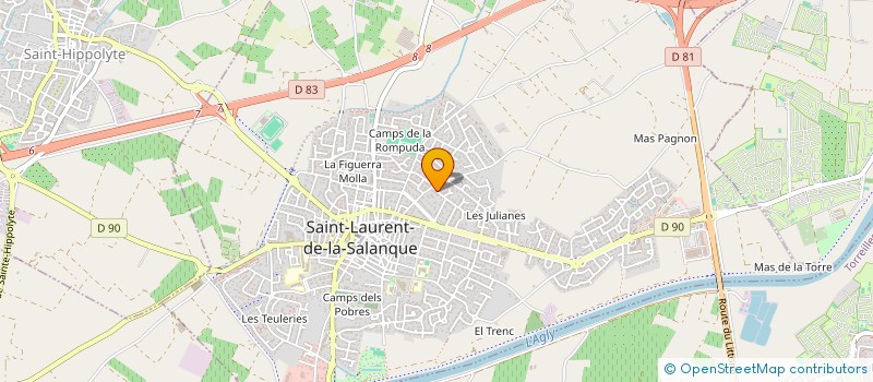 localisation de l'entreprise ANDA66  SAINT-LAURENT-DE-LA-SALANQUE