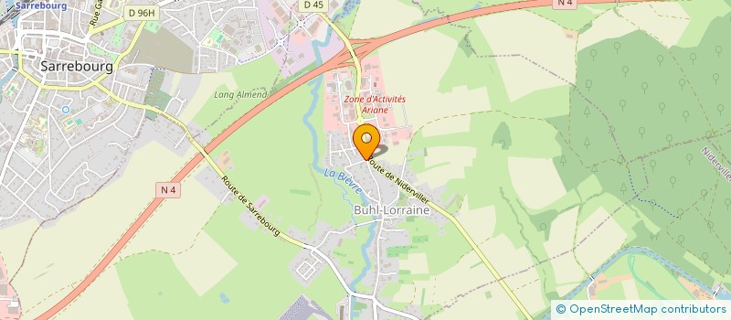 localisation de l'entreprise ANDAC CREPI SARL  BUHL-LORRAINE