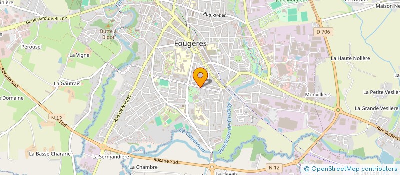 localisation de l'entreprise ANDAIM  FOUGERES