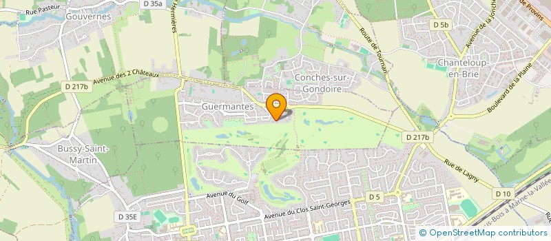 localisation de l'entreprise ANDAIME ECHAFAUDAGE  GUERMANTES