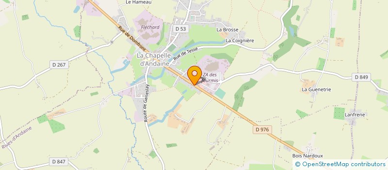 localisation de l'entreprise ANDAINE DESAMIANTAGE à RIVES D'ANDAINE