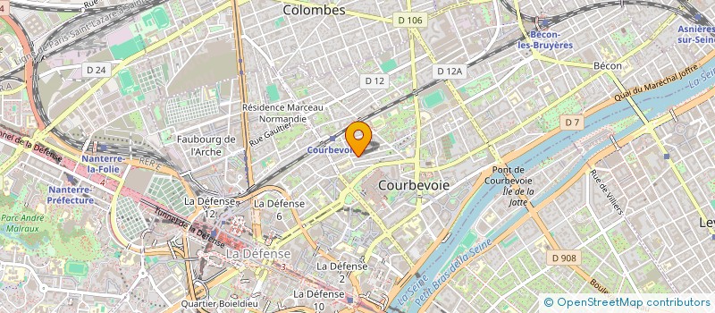 localisation de l'entreprise ANDALGROUP à COURBEVOIE