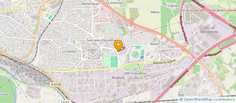 localisation de l'entreprise ANDALIMAR à BEZIERS