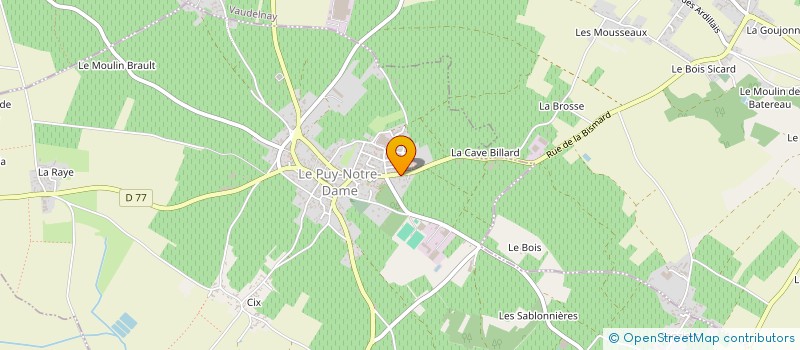 localisation de l'entreprise ANDALOUSE  LE PUY-NOTRE-DAME