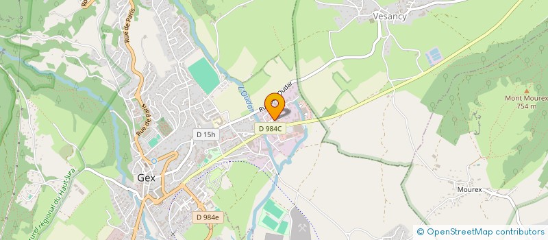 localisation de l'entreprise ANDALOUSIA  GEX