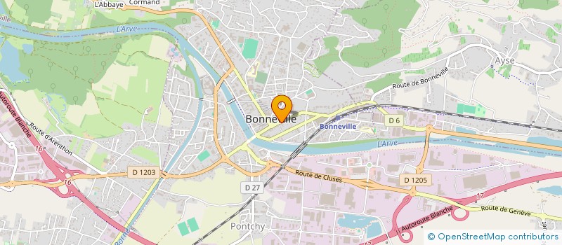 localisation de l'entreprise ANDAMACO COIFFURE  BONNEVILLE