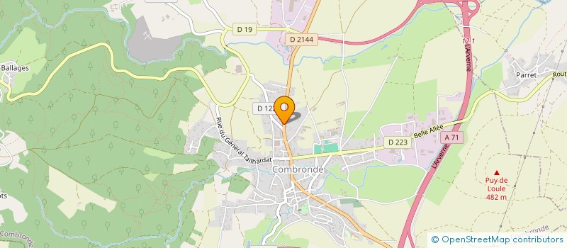 localisation de l'entreprise ANDAMY  COMBRONDE