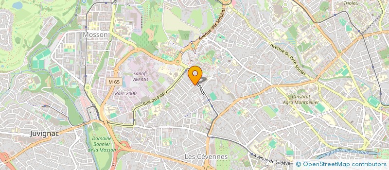 localisation de l'entreprise ANDANNY  MONTPELLIER