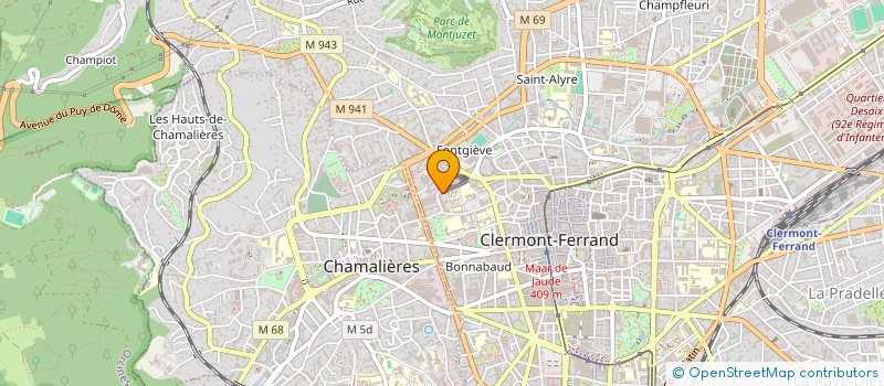 localisation de l'entreprise ANDANSON DUGARD  CLERMONT-FERRAND