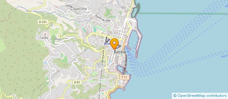 localisation de l'entreprise ANDARINA à BASTIA