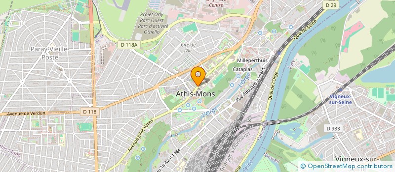 localisation de l'entreprise ANDAS à ATHIS-MONS