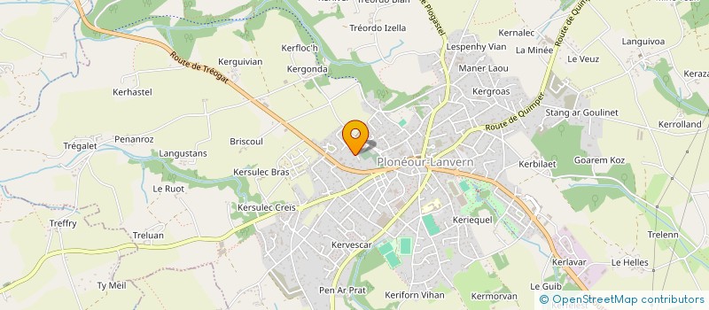 localisation de l'entreprise ANDATEX à PLONEOUR-LANVERN
