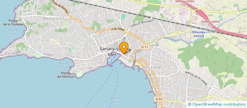 localisation de l'entreprise ANDBAL à SANARY-SUR-MER