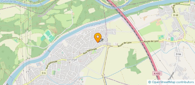 localisation de l'entreprise ANDC  JONAGE