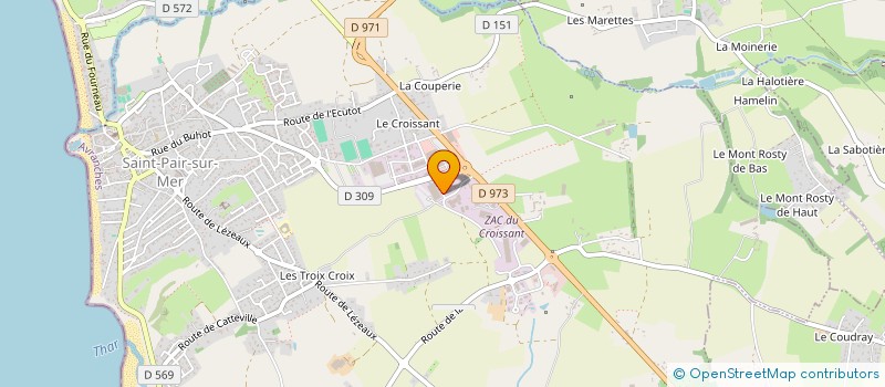 localisation de l'entreprise ANDEA à SAINT-PAIR-SUR-MER