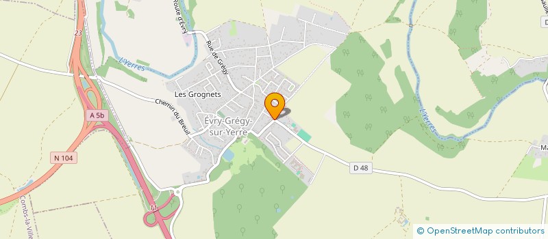 localisation de l'entreprise ANDECA CONSULTING  EVRY-GREGY-SUR-YERRE