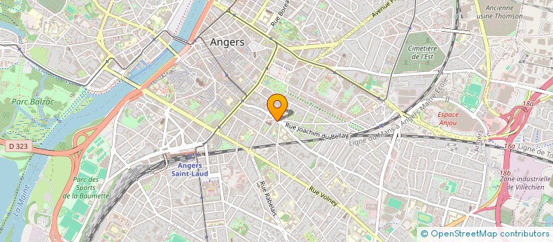 localisation de l'entreprise ANDEGAVE ASSOCIES à ANGERS