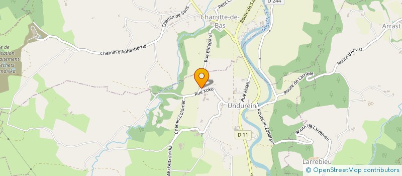 localisation de l'entreprise ANDELIA  ESPES-UNDUREIN