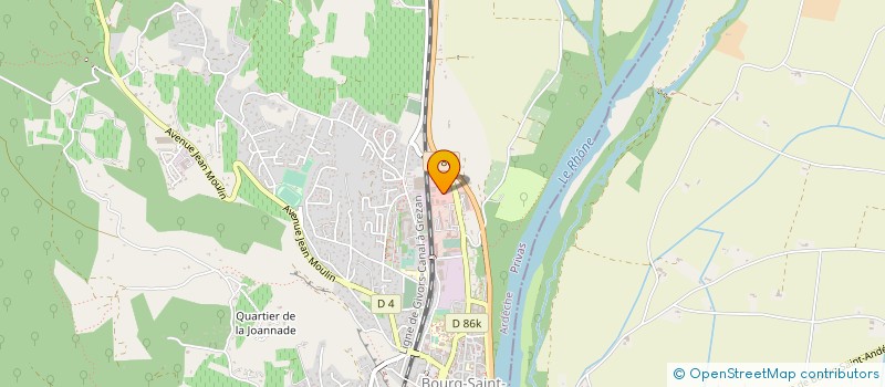 localisation de l'entreprise ANDELLE ASSAINISSEMENT  BOURG-SAINT-ANDEOL