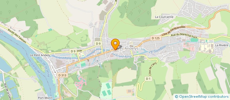 localisation de l'entreprise ANDELYS DISTRIBUTION S A à LES ANDELYS