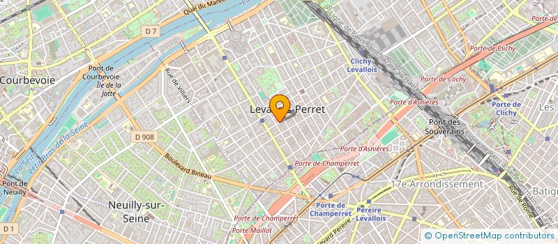 localisation de l'entreprise ANDEMONGE à LEVALLOIS-PERRET