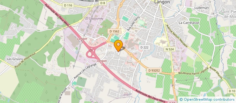 localisation de l'entreprise ANDEN LANGON  LANGON