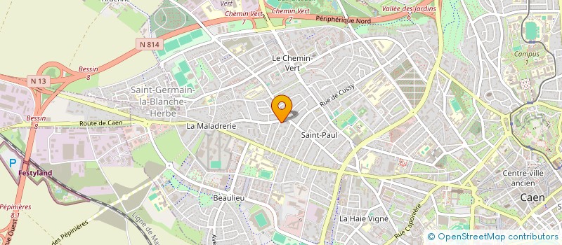 localisation de l'entreprise ANDENNE à CAEN
