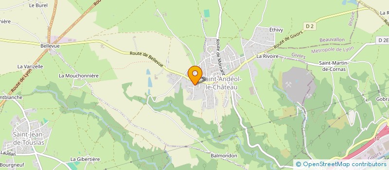 localisation de l'entreprise ANDENOT  BEAUVALLON