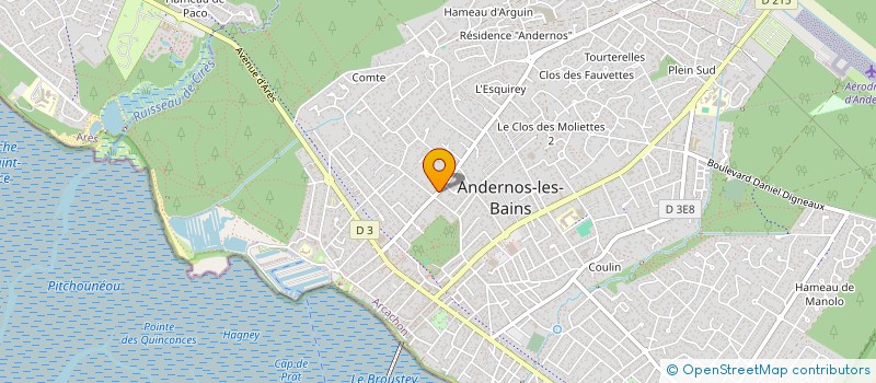 localisation de l'entreprise ANDER'IMMO  ANDERNOS-LES-BAINS