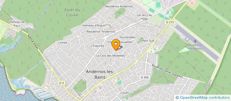 localisation de l'entreprise ANDER MALO  ANDERNOS-LES-BAINS