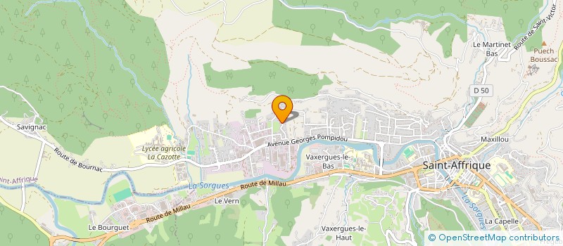 localisation de l'entreprise ANDERANDERA PRODUCTION SAS  SAINT-AFFRIQUE