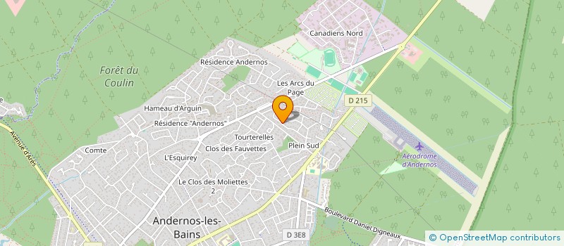 localisation de l'entreprise ANDERIMMO  ANDERNOS-LES-BAINS