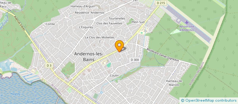 localisation de l'entreprise ANDERMED  ANDERNOS-LES-BAINS