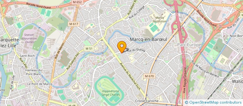 localisation de l'entreprise ANDERNOS TCJR à MARCQ-EN-BARŒUL