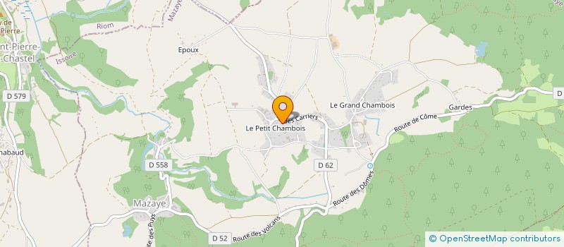 localisation de l'entreprise ANDESITE à MAZAYE