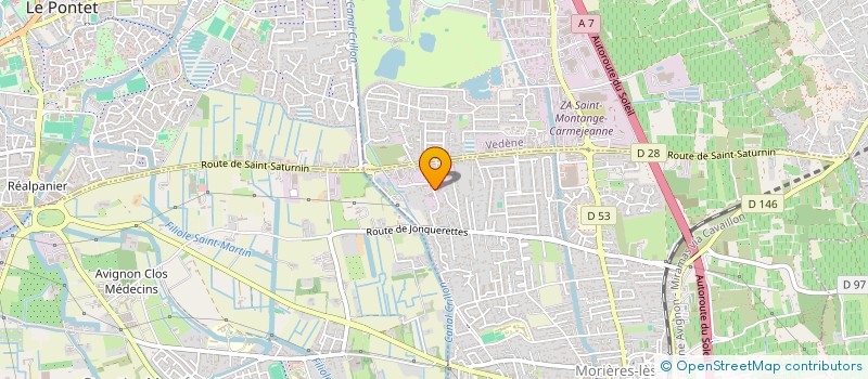 localisation de l'entreprise ANDEST IMMO1  MORIERES-LES-AVIGNON