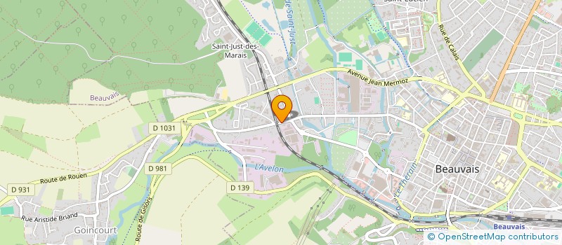 localisation de l'entreprise ANDEVISIO  BEAUVAIS