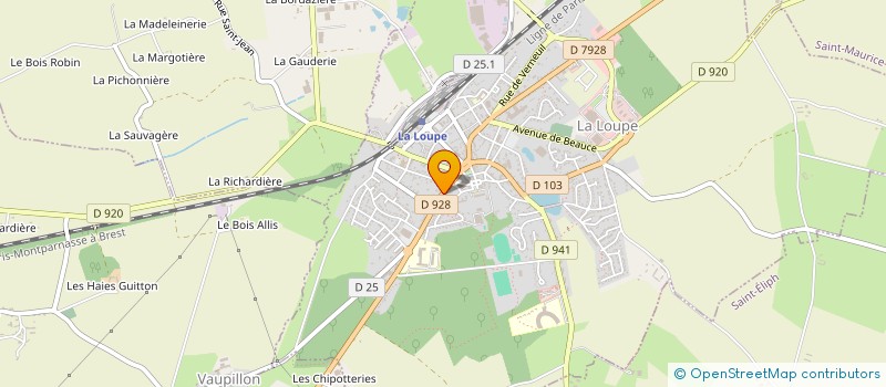 localisation de l'entreprise ANDF JUDO-CLUB à LA LOUPE
