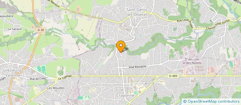 localisation de l'entreprise ANDI  CRAPONNE