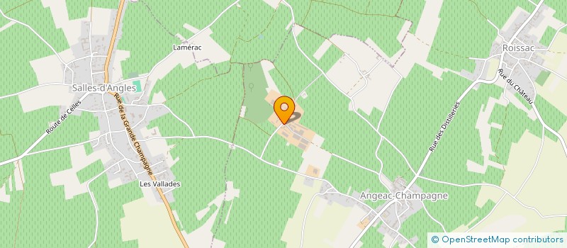 localisation de l'entreprise ANDIAC à ANGEAC-CHAMPAGNE