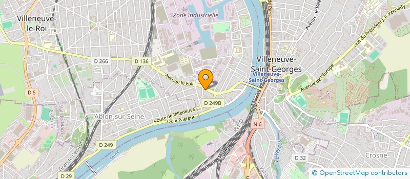 localisation de l'entreprise ANDIAMA  VILLENEUVE-LE-ROI