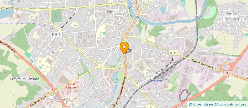 localisation de l'entreprise ANDIAMO PIZZA à SOISSONS