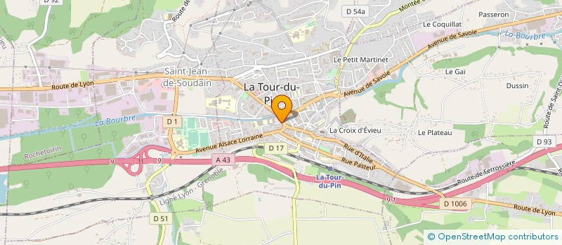 localisation de l'entreprise ANDIGO'S COIFFURE  LA TOUR-DU-PIN