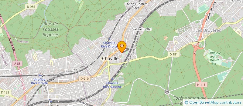 localisation de l'entreprise ANDILOG à CHAVILLE