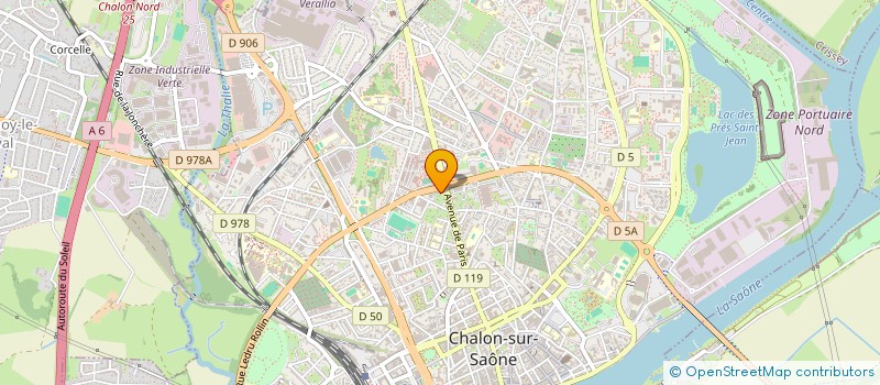 localisation de l'entreprise ANDILOU à CHALON-SUR-SAONE