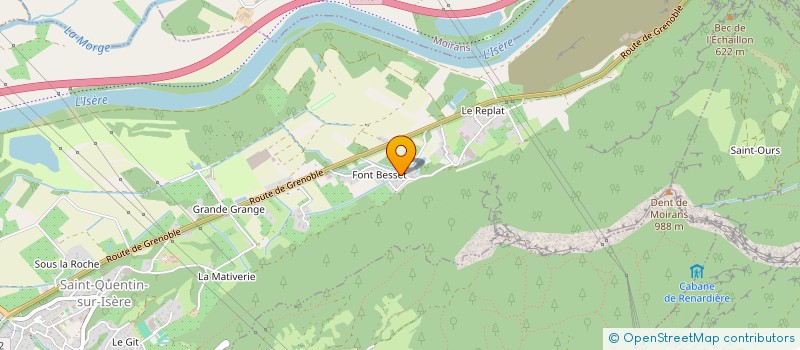 localisation de l'entreprise ANDINA S.C.I.  SAINT-QUENTIN-SUR-ISERE