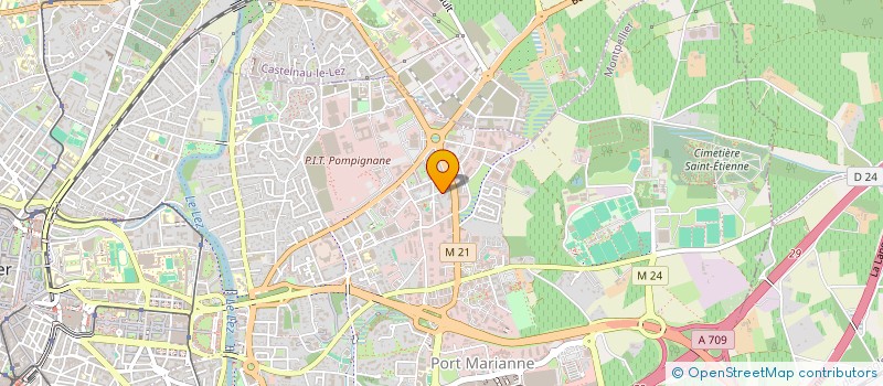 localisation de l'entreprise ANDINE à MONTPELLIER