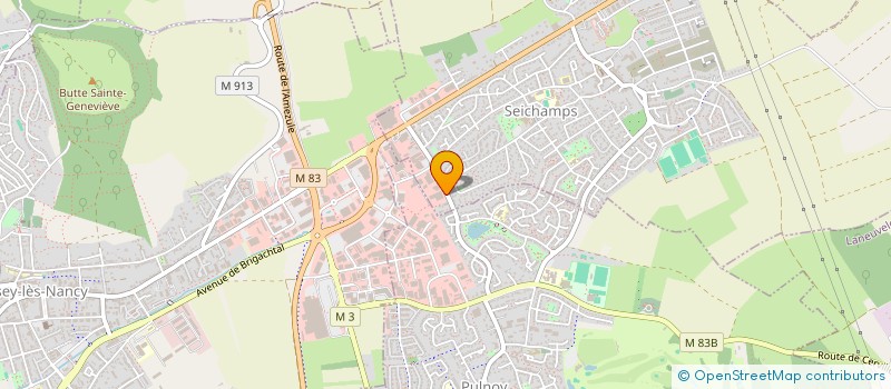 localisation de l'entreprise ANDIS ARTIFOR 2  SEICHAMPS