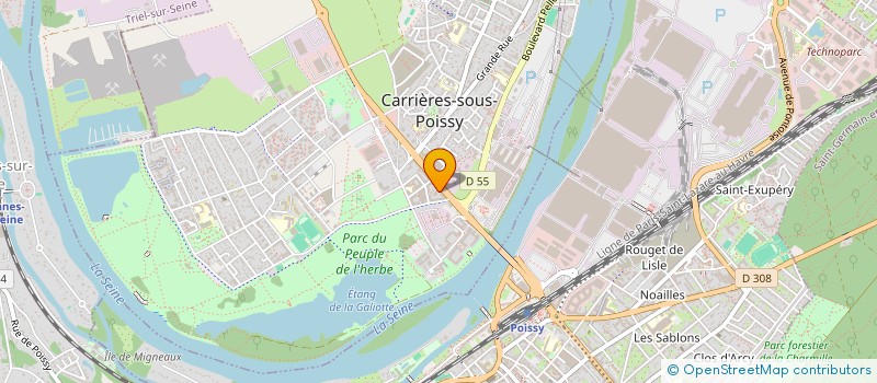 localisation de l'entreprise ANDISSE-LMF à CARRIERES-SOUS-POISSY