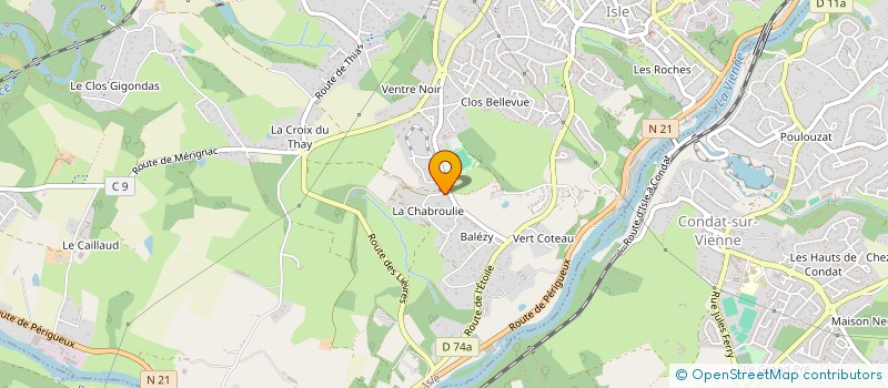 localisation de l'entreprise ANDIZA à ISLE